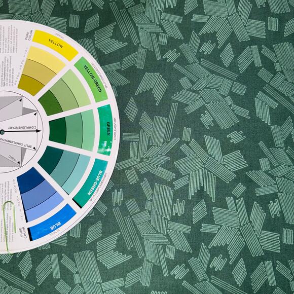 Green Wandering by Stephanie Organes for Andover Fabric - 1/2 Yard - Geometric - Picture 5 of 7